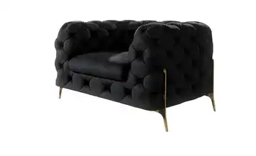 Chesterfield Sessel Natalie Schwarz