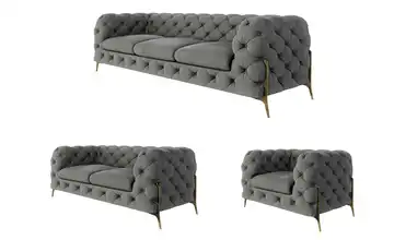 Polstergarnitur 3+2+1 Grau