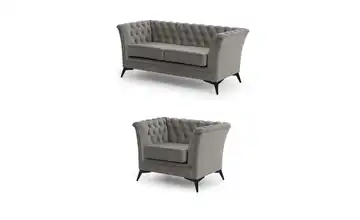 Polstergarnitur 2+1 Grau