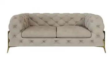 Chesterfield Einzelsofa Creme