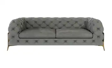 Chesterfield Einzelsofa Grau