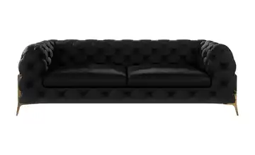 Chesterfield Einzelsofa Schwarz