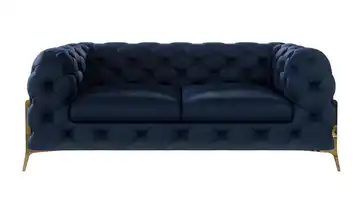 Chesterfield Einzelsofa Marineblau