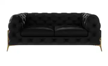 Chesterfield Einzelsofa Schwarz