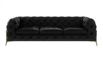 Chesterfield Einzelsofa Schwarz