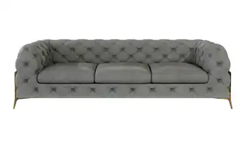 Chesterfield Einzelsofa Grau