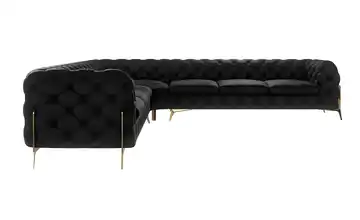 Ecksofa Schwarz
