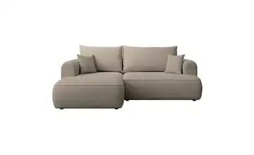 Selsey Ecksofa Ovo Mini links Greige Chenille