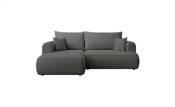 Selsey Ecksofa Ovo Mini links Dunkelgrau Chenille