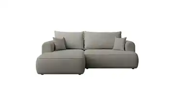 Selsey Ecksofa Ovo Mini links Grau Chenille