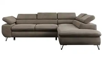 Ecksofa Braun Ecksofa Braun Velvet rechts Braun