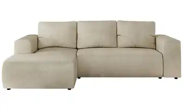 Ecksofa Beige Ecksofa Beige Velvet links Beige