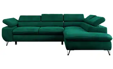 Ecksofa Dunkelgrün Ecksofa Grün Velvet rechts Dunkelgrün