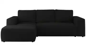 Ecksofa Schwarz Ecksofa Schwarz Boucle links Schwarz