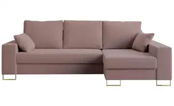 Ecksofa Rosa Pink Ecksofa Pink Boucle