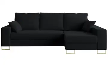 Ecksofa Schwarz Schwarz Ecksofa Schwarz Boucle