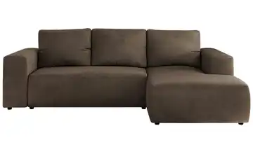 Ecksofa Beige mit Schlaffunktion Trentino