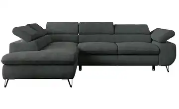 Ecksofa Dunkelgrau Ecksofa Grau Stukture links Dunkelgrau