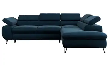 Ecksofa Dunkelblau Ecksofa Blau Velvet rechts Dunkelblau