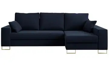 Ecksofa Dunkelblau Blau Ecksofa Blau Velvet