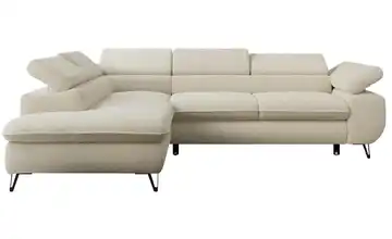 Ecksofa Beige Ecksofa Beige Boucle links Beige