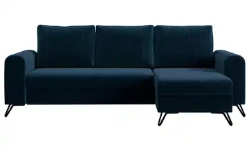 Ecksofa mit Schlaffunktion Axel Royalblau Velours