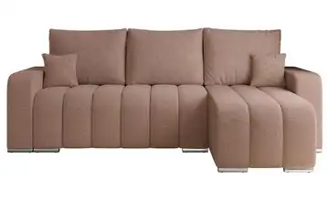 Ecksofa Rosa Ecksofa Pink Boucle Rosa