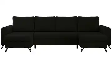 Wohnlandschaft Schwarz Schwarz