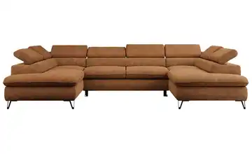 Wohnlandschaft Peter Orange Webstoff