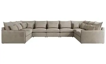 Wohnlandschaft Hellbraun