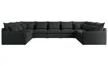 Wohnlandschaft Dunkelgrau