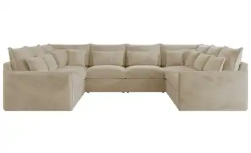 Wohnlandschaft Veroso Creme Teddy