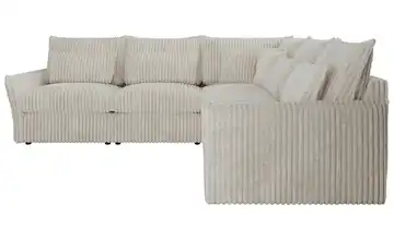 Ecksofa Veroso Beige Ecksofa Beige Cord