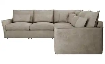 Ecksofa Veroso Beige Ecksofa Beige Strukture