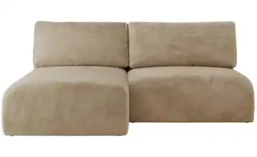 Ecksofa mit Schlaffunktion Vivo Ecksofa Beige Plüsch Beige links Teddy