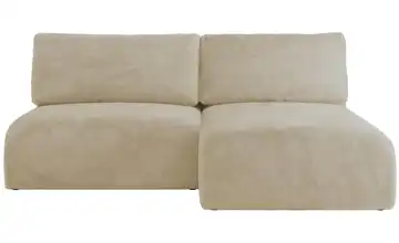 Ecksofa mit Schlaffunktion Vivo Ecksofa Creme Plüsch Creme rechts Teddy