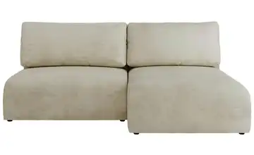 Ecksofa mit Schlaffunktion Vivo Ecksofa Beige Velvet Beige rechts Velours