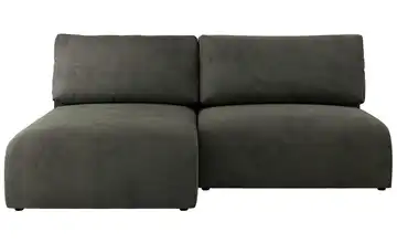 Ecksofa mit Schlaffunktion Vivo Ecksofa Grau Velvet Dunkelgrau links Velours