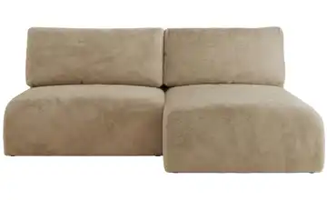Ecksofa mit Schlaffunktion Vivo Ecksofa Beige Plüsch Beige rechts Teddy