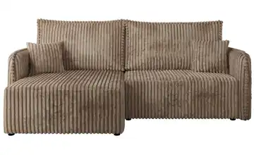 Ecksofa Braun Ecksofa Braun Cord Braun links