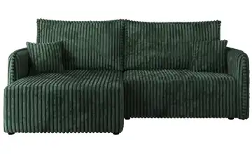 Ecksofa Grün Ecksofa Grün Cord Grün links