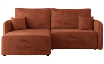 Ecksofa Orange Ecksofa Orange Plüsch Orange links