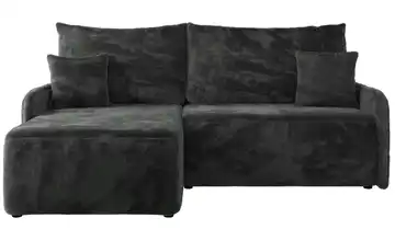 Ecksofa mit Schlaffunktion Arpa Teddy Dunkelgrau links