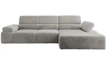 Ecksofa Teddy rechts Hellgrau