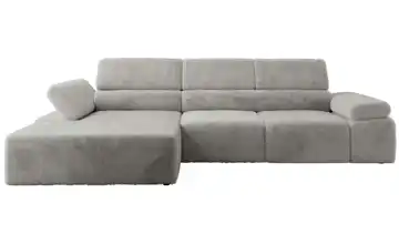 Ecksofa Teddy links Hellgrau