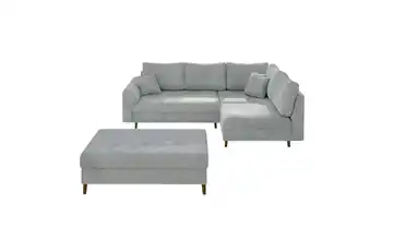 Ecksofa mit Hocker Trygve Grau rechts