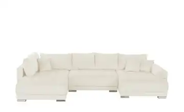 Wohnlandschaft mit Schlaffunktion Lemie Cordstoff Beige rechts