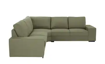 Ecksofa Renée Flachgewebe Grün