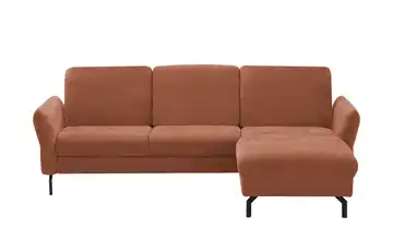 meinSofa Ecksofa Pia rechts Rotbraun ohne