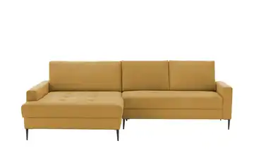 smart Ecksofa Candice links Curry Cordstoff